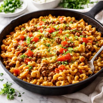 Image of Quick and Easy Skillet Cheeseburger Macaroni