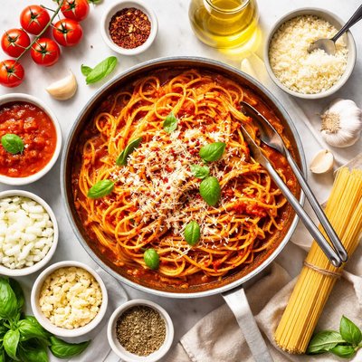 Image of Quick and Easy Spaghetti Marinara Sauce