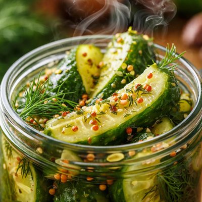 Image of Quick and Easy Sweet Dill Pickles
