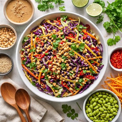 Image of Quick and Easy Thai Style Coleslaw