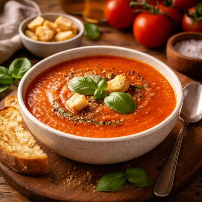 Image of Quick and Easy Vegan Tomato Soup