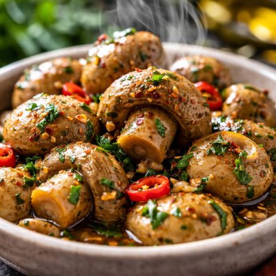 Image of Quick and Easy Zesty Marinated Mushrooms