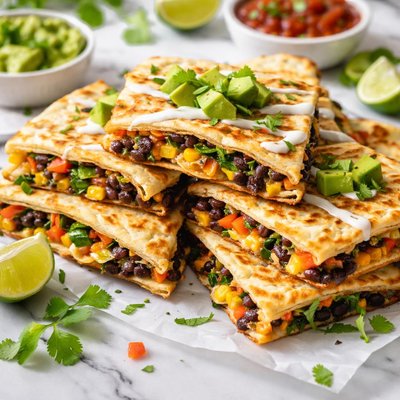 Image of Quick and Healthy Black Bean Quesadillas