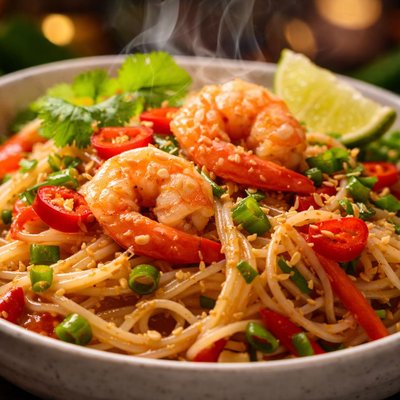 Image of Quick and Simple Thai Style Noodles