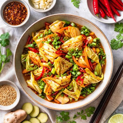 Image of Quick and Spicy Chinese Cabbage Pickle