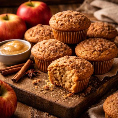 Image of Quick Applesauce Muffins