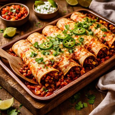 Image of Quick Bean Enchiladas