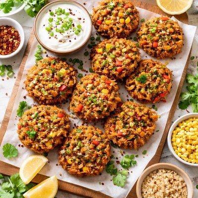Image of Quick Brown Rice Fritters