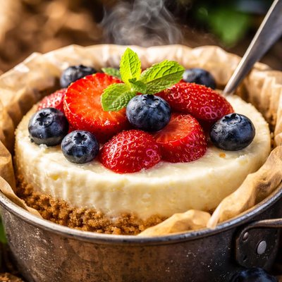 Image of Quick Camping Cheesecake