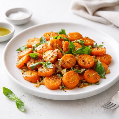 Image of Quick Carrots with Garlic Basil