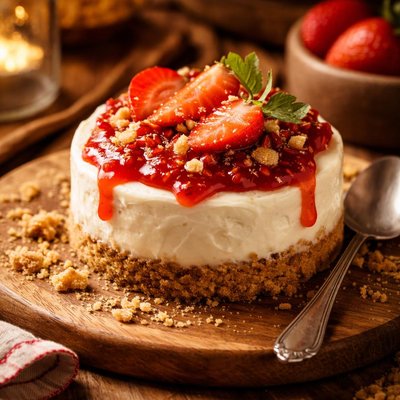 Image of Quick Cheatin Cheesecake for One