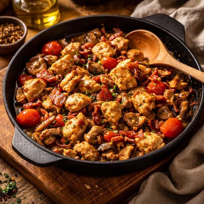 Image of Quick Chicken and Bacon Saut