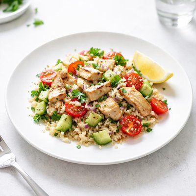Image of Quick Chicken and Rice Salad Low Fat