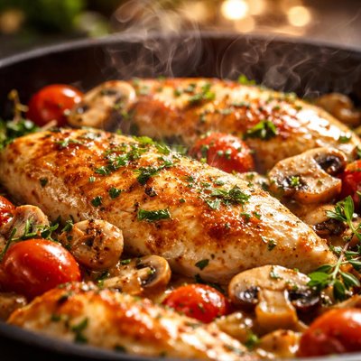 Image of Quick Chicken and Wine