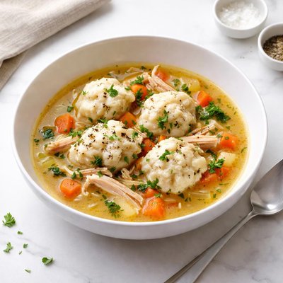 Image of Quick Chicken Soup with Buttermilk Dumplings