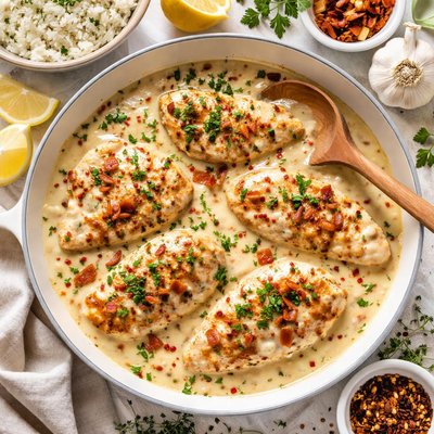 Image of Quick Chicken with Gouda Gravy