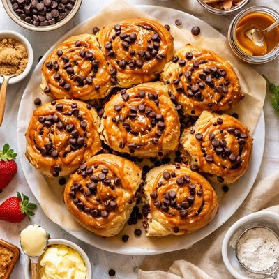 Image of Quick Chocolate Chip Sticky Buns