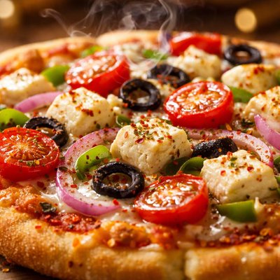 Image of Quick Chunky Greek Pizza