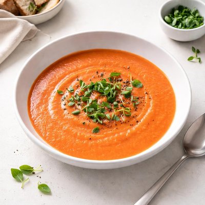 Image of Quick Creamy Tomato Soup with Herbs