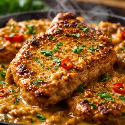 Image of Quick Curried Pork Chops