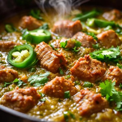 Image of Quick Delicious Pork Chile Verde