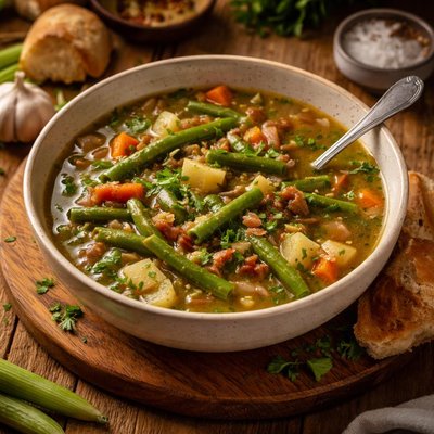 Image of Quick Easy Awesome Green Bean Soup