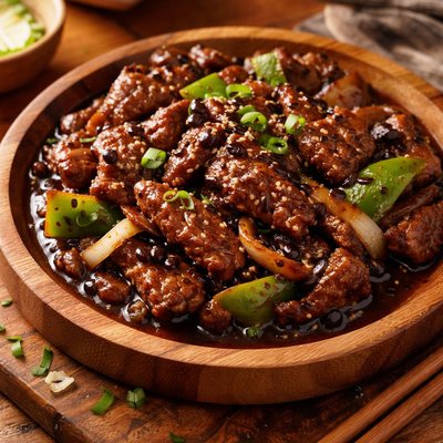 Image of Quick Easy Beef in Black Bean Sauce