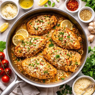 Image of Quick Easy Garlic Chicken with Parmesan