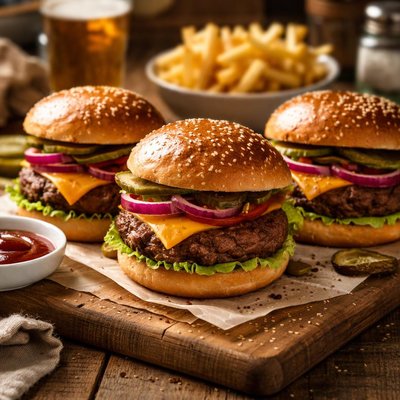Image of Quick Easy Grilled Hamburgers