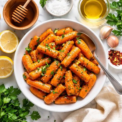 Image of Quick Easy Honey Lemon Baby Carrots