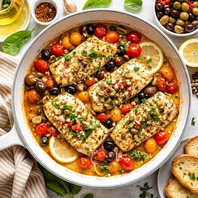 Image of Quick Easy Italian Style Cod Fillets