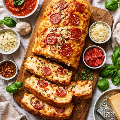 Image of Quick Easy Pepperoni Loaf