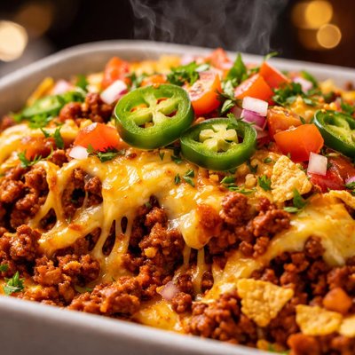 Image of Quick Easy Taco Burger Casserole