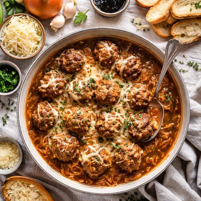 Image of Quick French Onion Meatballs