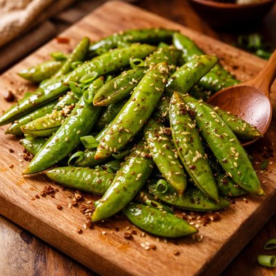 Image of Quick Glazed Snow Peas