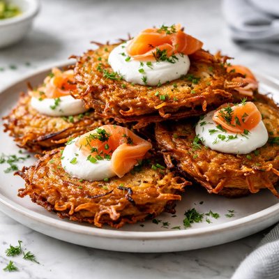 Image of Quick Golden Crispy Latkes