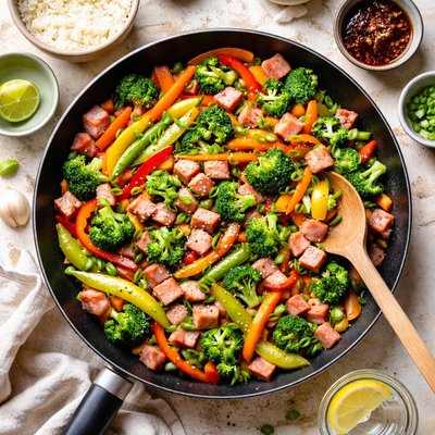 Image of Quick Ham Stir Fry