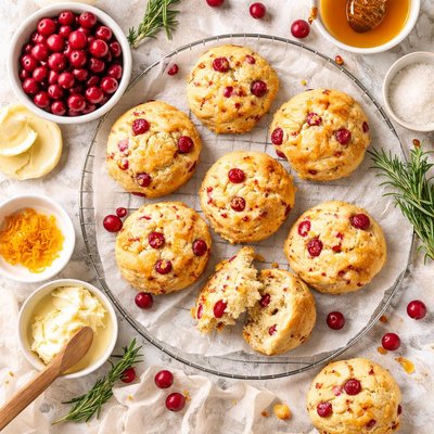 Image of Quick Holiday Cranberry Biscuits