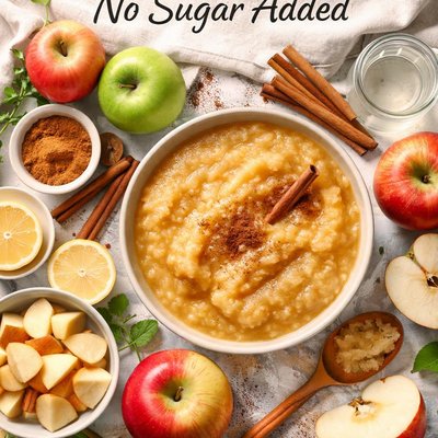 Image of Quick Homemade Applesauce No Sugar Added