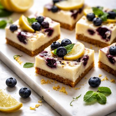 Image of Quick Lemon Blueberry Cheese Bars
