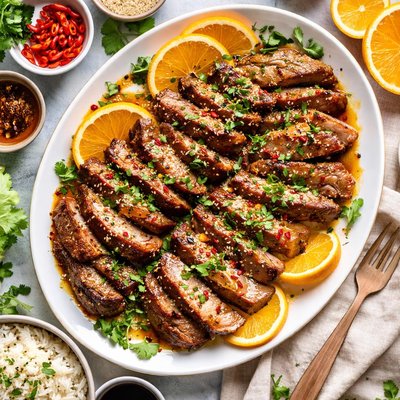 Image of Quick Marinated Orange Pork