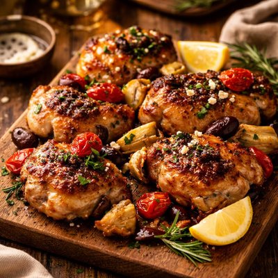 Image of Quick Mediterranean Chicken Thighs