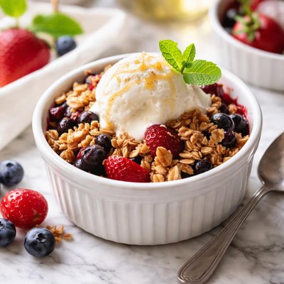 Image of Quick Microwave Fruit Crisp