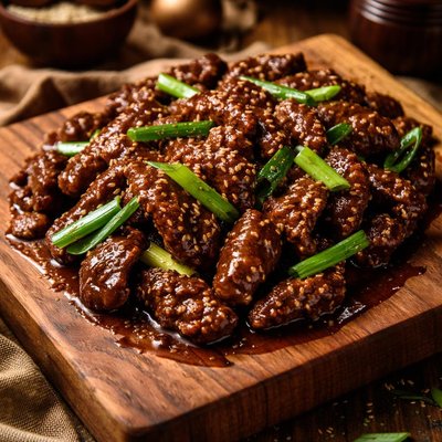 Image of Quick Mongolian Beef with Green Onions