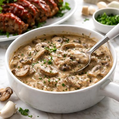 Image of Quick Mushroom Sauce for Meatloaf