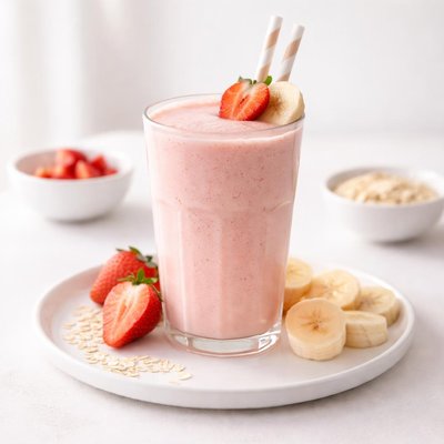 Image of Quick N Easy Strawberry and Banana Smoothie