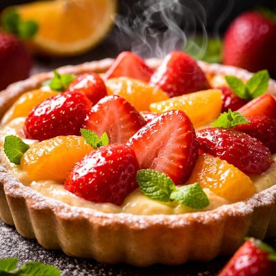 Image of Quick N Easy Strawberry Orange Tart