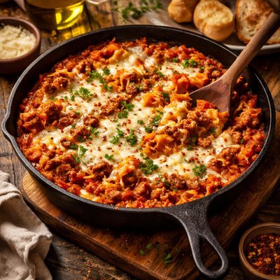 Image of Quick N Zesty Lasagna Skillet