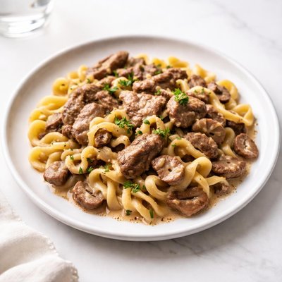 Image of Quick One Pot Beef Stroganoff
