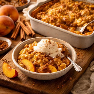 Image of Quick Peach Cobbler Aka Cush